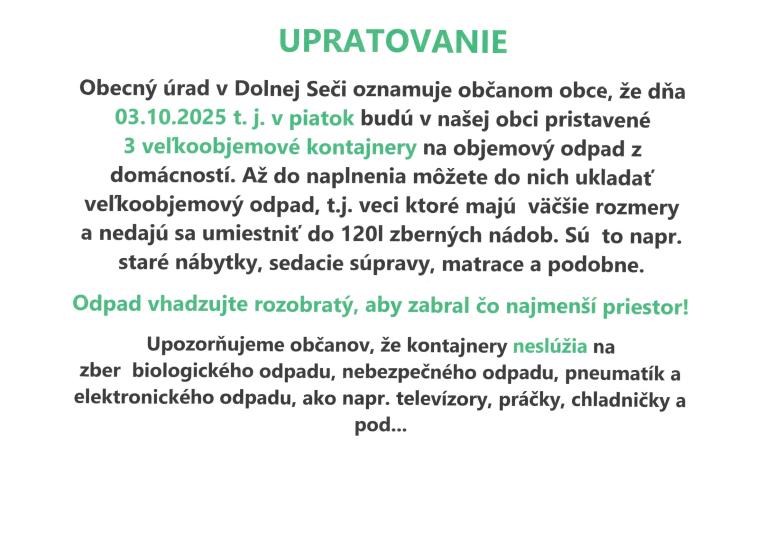 jesenné upratovanie