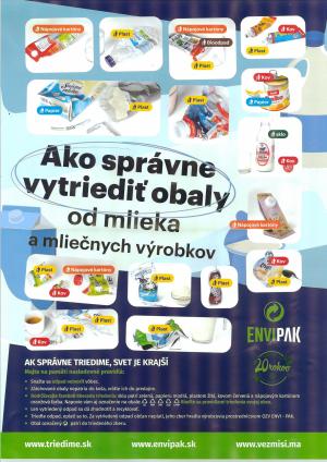 Ako správne vytriediť obaly od mlieka a mliečnych výrobkov